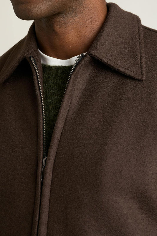 Italian Brushed Wool Deck Jacket