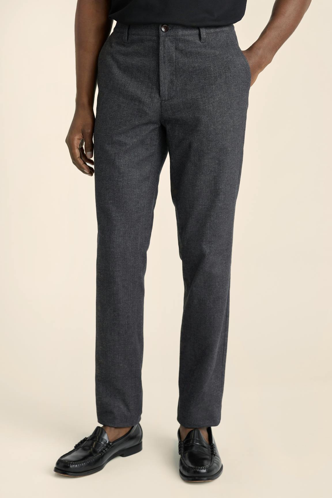 Brushed Herringbone Chino