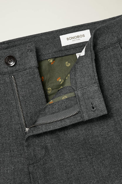 Brushed Herringbone Chino