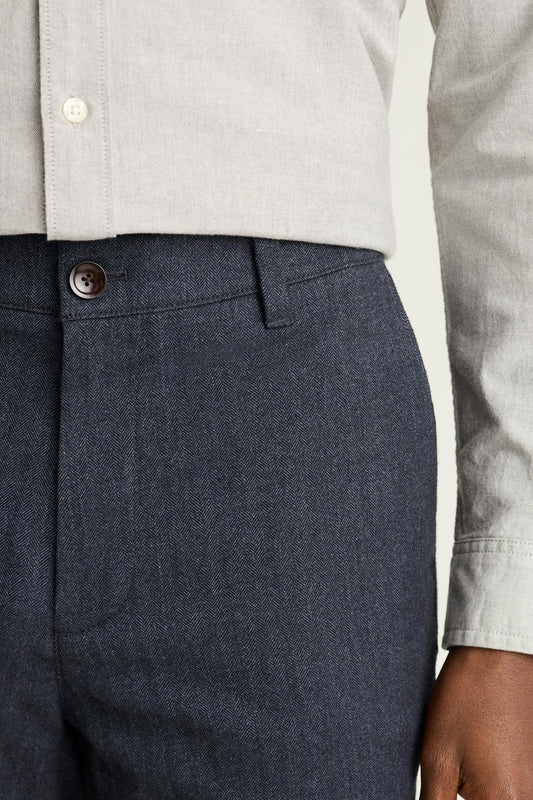 Brushed Herringbone Chino