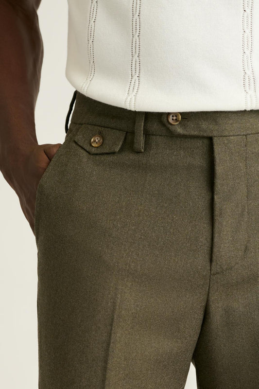 Jetsetter Italian Brushed Wool Dress Pant