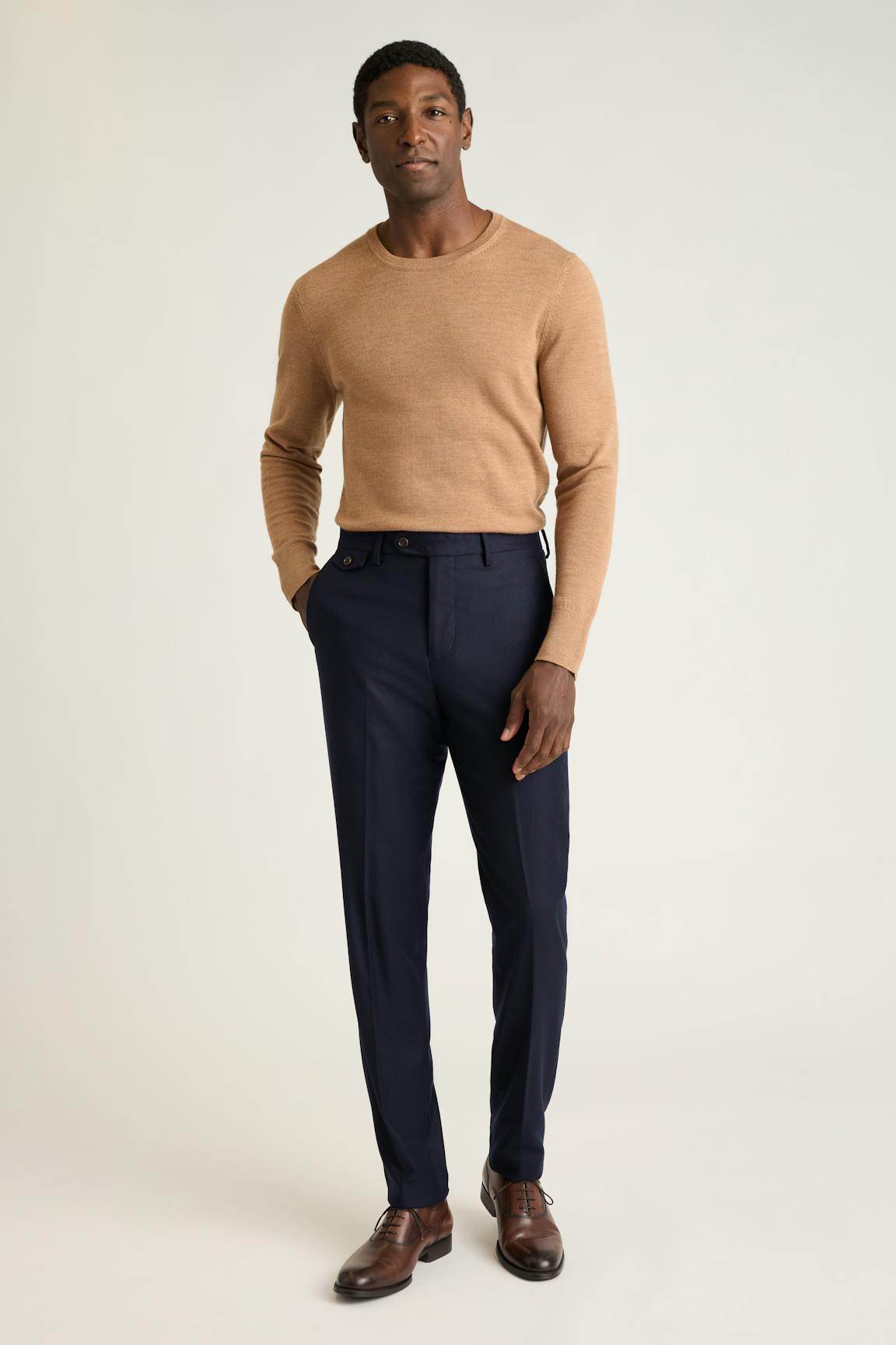 Jetsetter Italian Brushed Wool Dress Pant