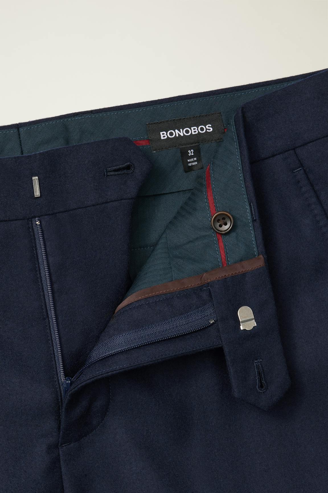 Jetsetter Italian Brushed Wool Dress Pant