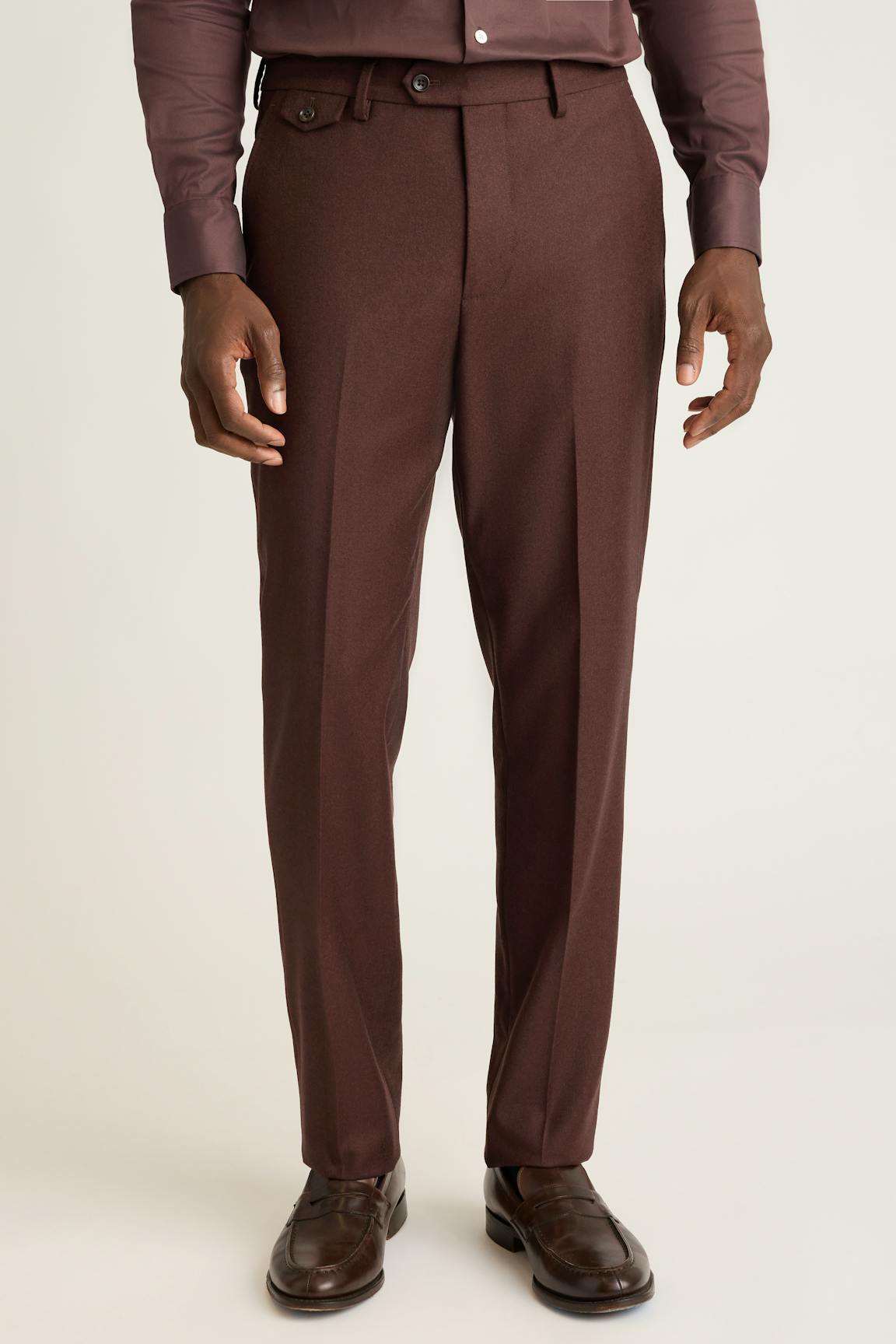 Jetsetter Italian Brushed Wool Dress Pant