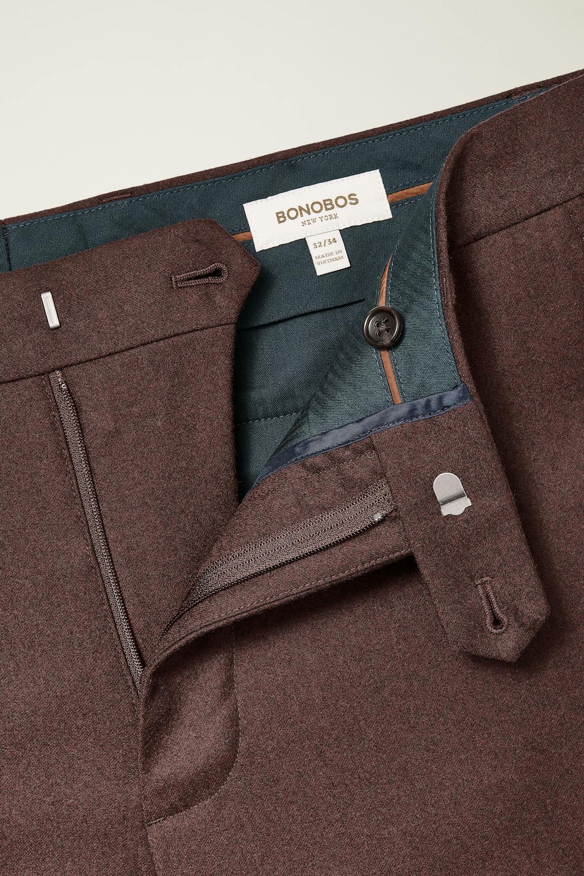 Jetsetter Italian Brushed Wool Dress Pant