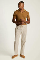 ivory linen stripe