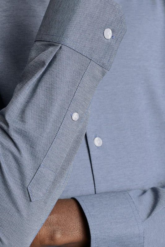 Tech Pique Button Down Shirt
