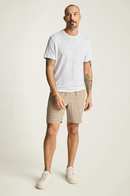 Linen Crew Neck Tee