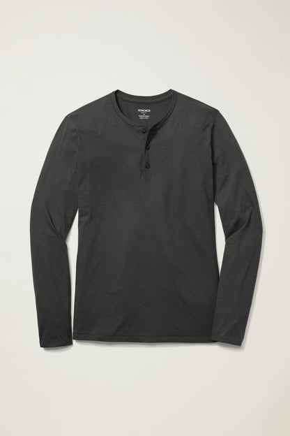 Pima Performance Long Sleeve Henley
