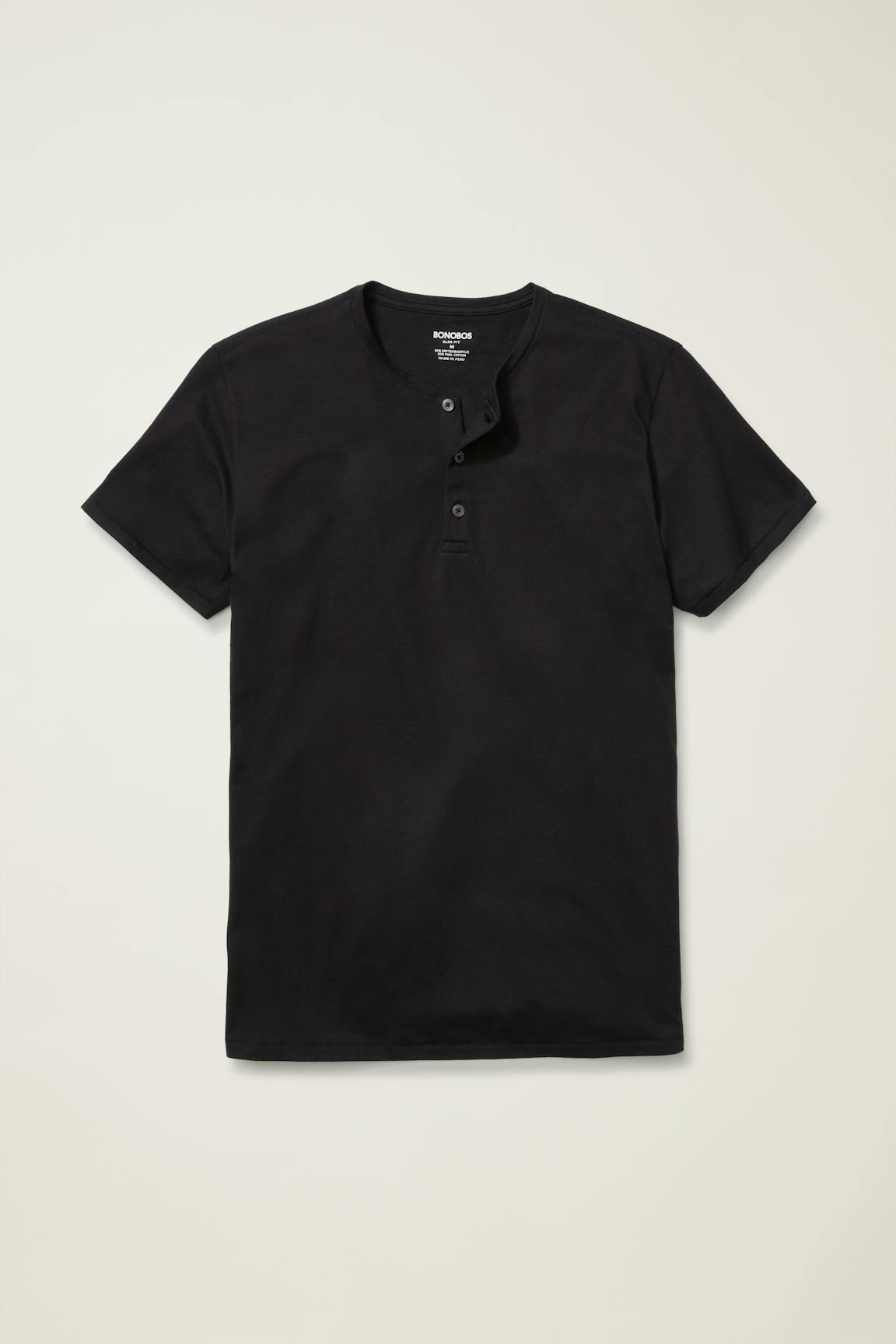 Pima Performance Short Sleeve Henley
