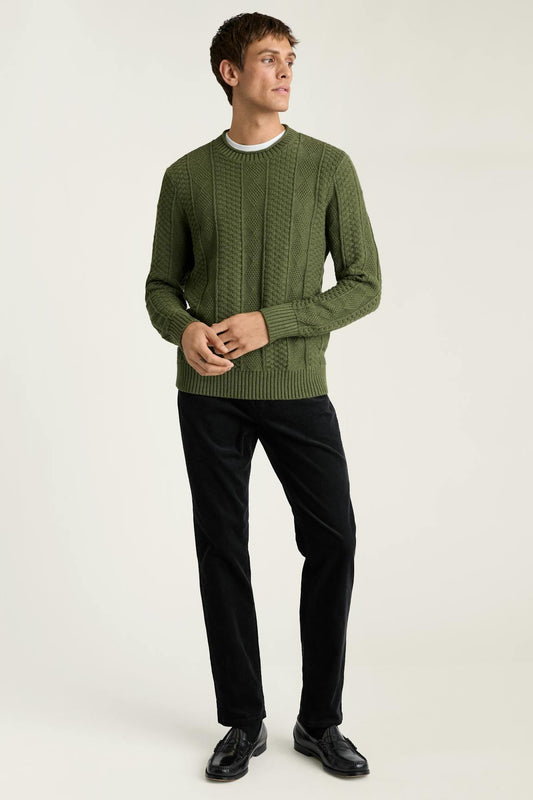Cotton Cashmere Roll Neck Sweater