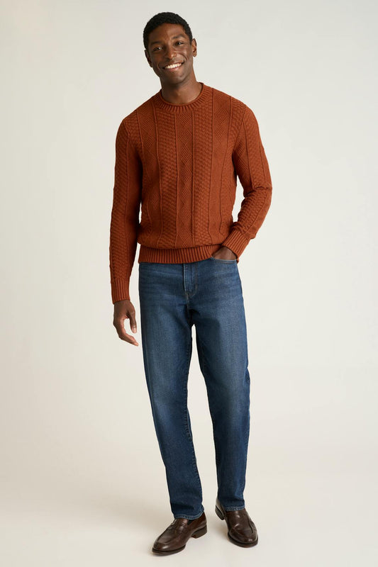 Cotton Cashmere Roll Neck Sweater