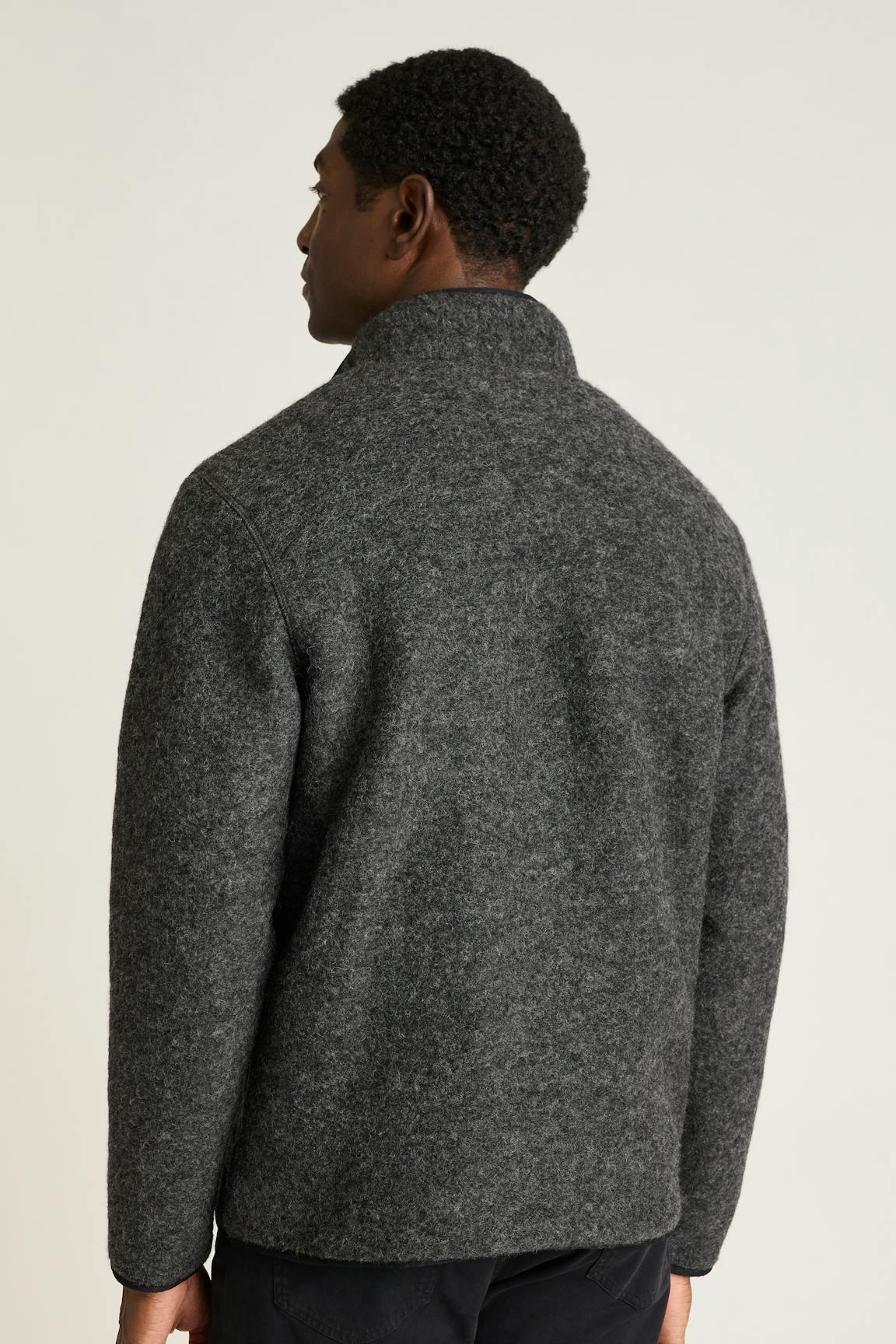 Italian Wool Fleece Quarter Zip