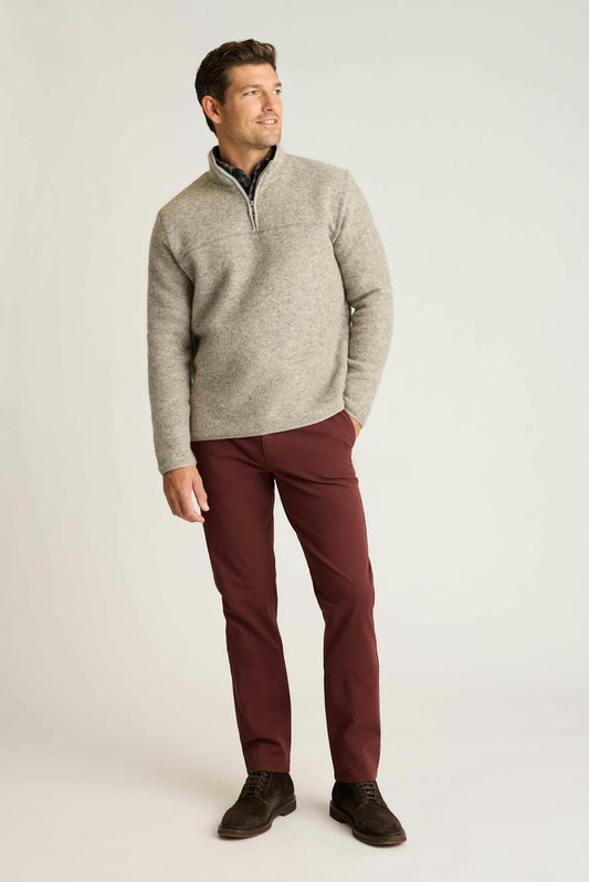 Italian Wool Fleece Quarter Zip
