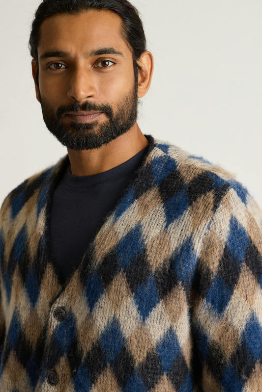 Italian Brushed Wool Cardigan
