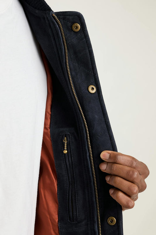The Suede Bomber Jacket