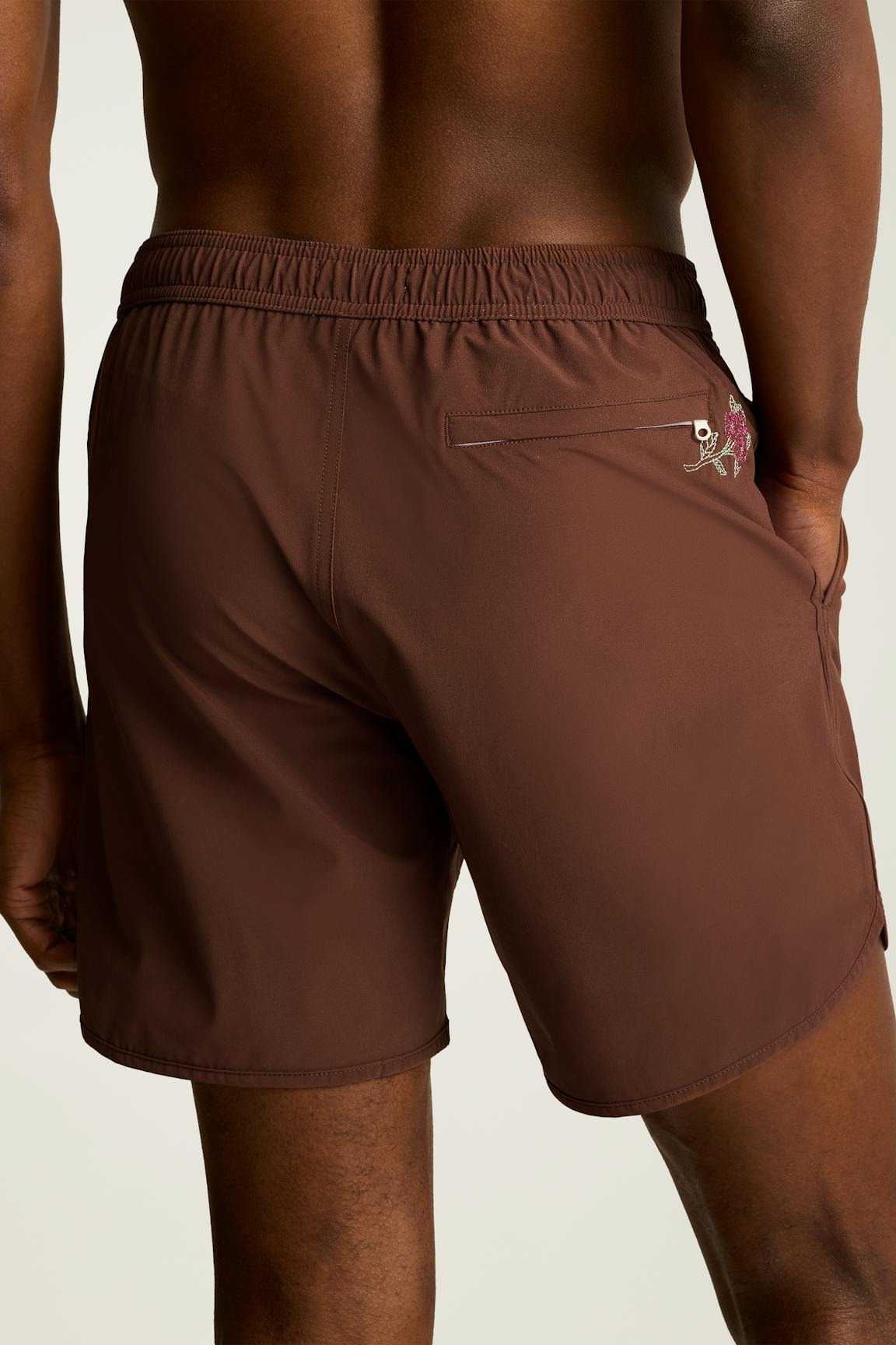 Throwback Swim Trunks