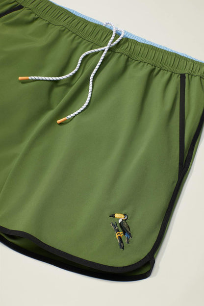 Throwback Swim Trunks