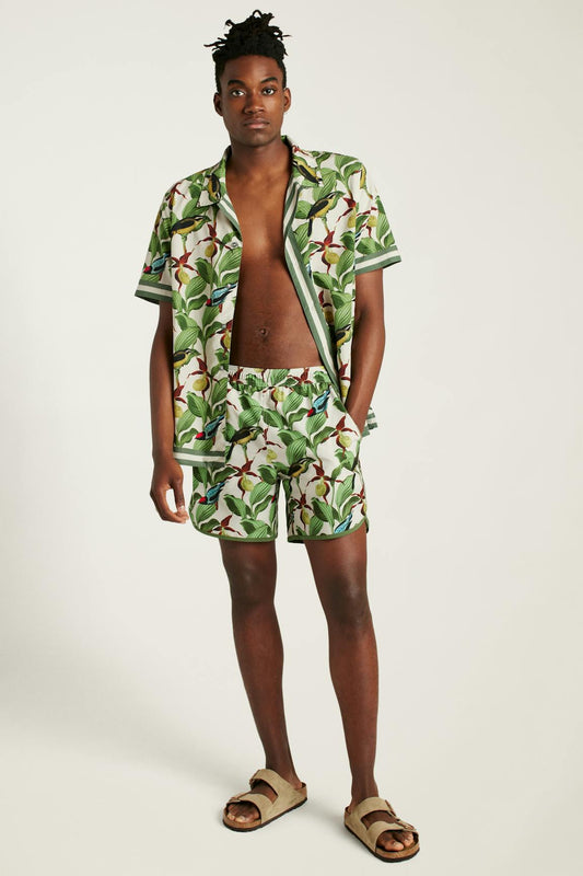 Throwback Swim Trunks