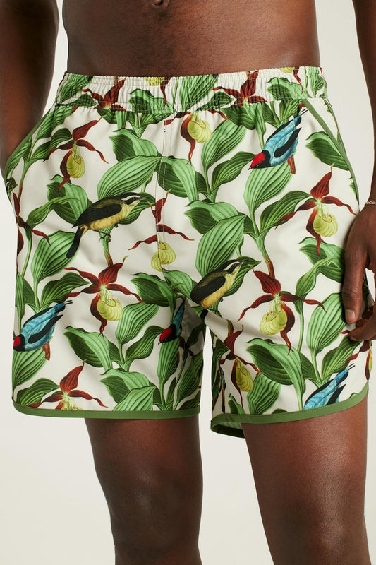 Throwback Swim Trunks