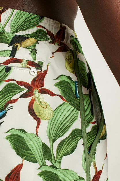 Throwback Swim Trunks
